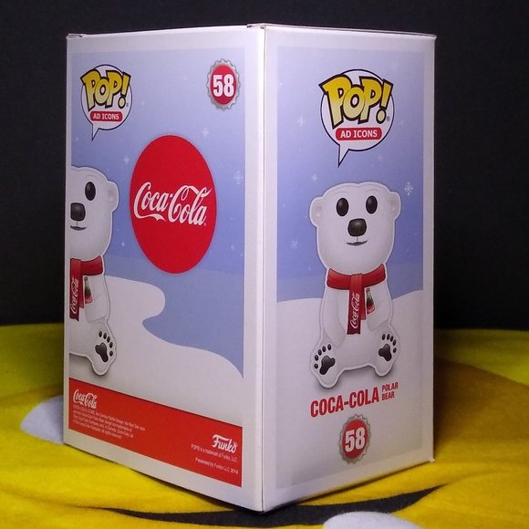Coca Cola Polar Bear Coca Cola Ad Icons Funko Pop 58 NIB - Picture 2 of 4
